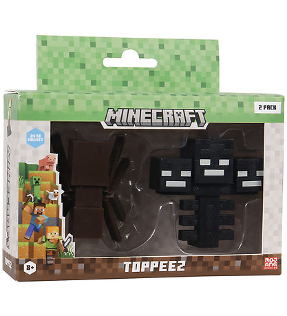 Minecraft Figurer - 3D - 2-pak - Spider/Wither