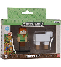 Minecraft Legetøjsfigurer - 3D - 2-pak - Alex/Sheep Minecraft Legetøjsfigurer - 3D - 2-pak - Alex/Sheep