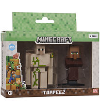 Minecraft Toy Figurine - 3D - 2-Pack - Golem/Villagers
