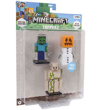 Minecraft Toy Figurine - 3D Special Edition - 3-Pack