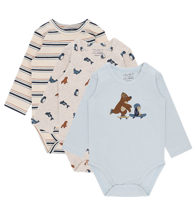 Hust and Claire Bodyer l/æ - 3-pak - HCBertram - Light Blue Skat