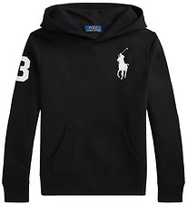 Polo Ralph Lauren Hættetrøje - Sort m. Hvid