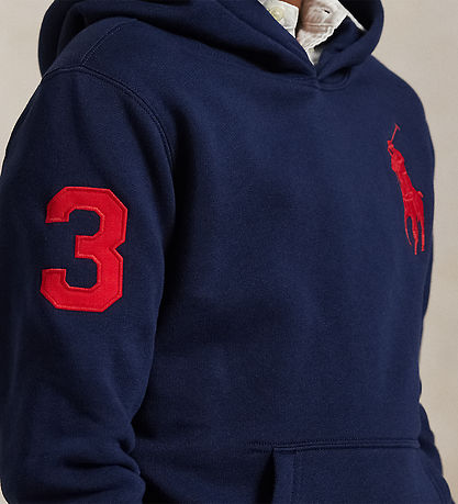 Polo Ralph Lauren Hættetrøje - Refined Navy m. Rød