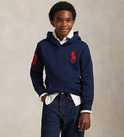 Polo Ralph Lauren Hættetrøje - Refined Navy m. Rød