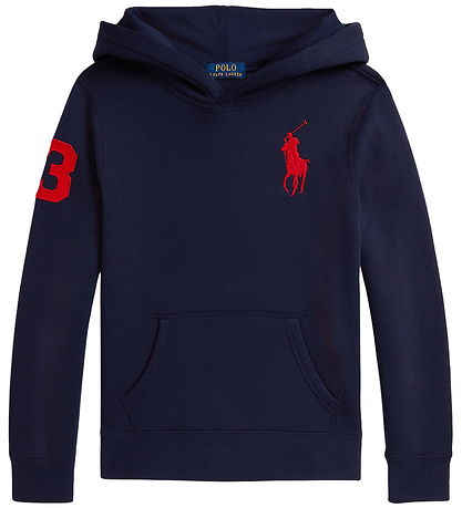 Polo Ralph Lauren Hættetrøje - Refined Navy m. Rød