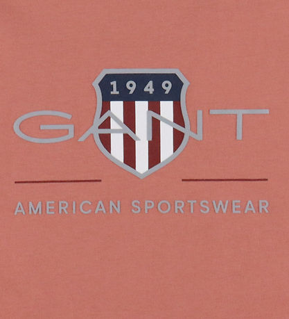 GANT T-shirt - Faded Brick