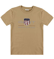 GANT T-shirt - Dark Khaki