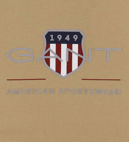 GANT T-shirt - Dark Khaki