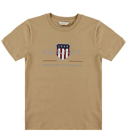 GANT T-shirt - Dark Khaki