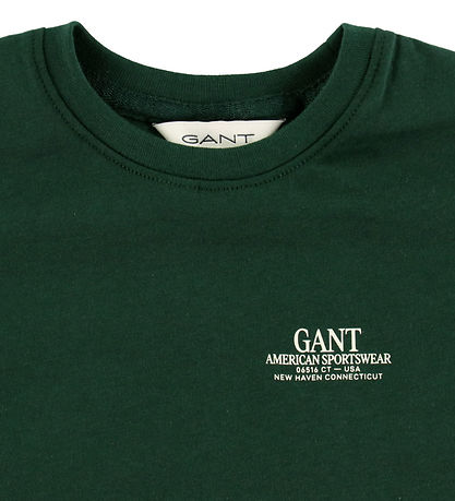 GANT T-shirt - Tartan Green