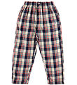 GANT Natbukser - Checked - Ruby Red