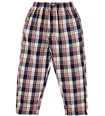 GANT Natbukser - Checked - Ruby Red
