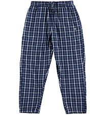 GANT Natbukser - Checked - Persian Blue