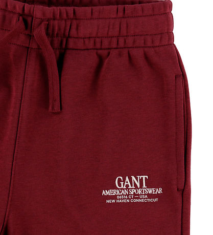 GANT Sweatpants - Graphic-  Plumped Red