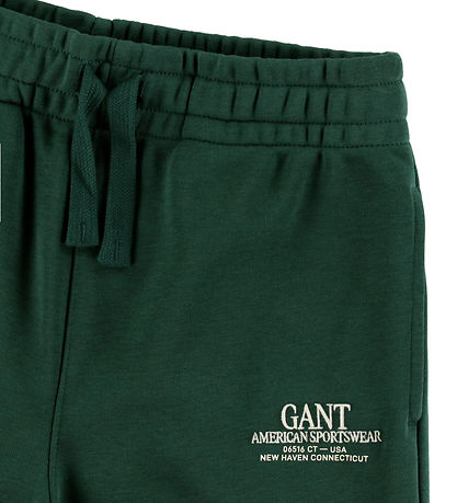 GANT Sweatpants - Graphic - Tartan Green