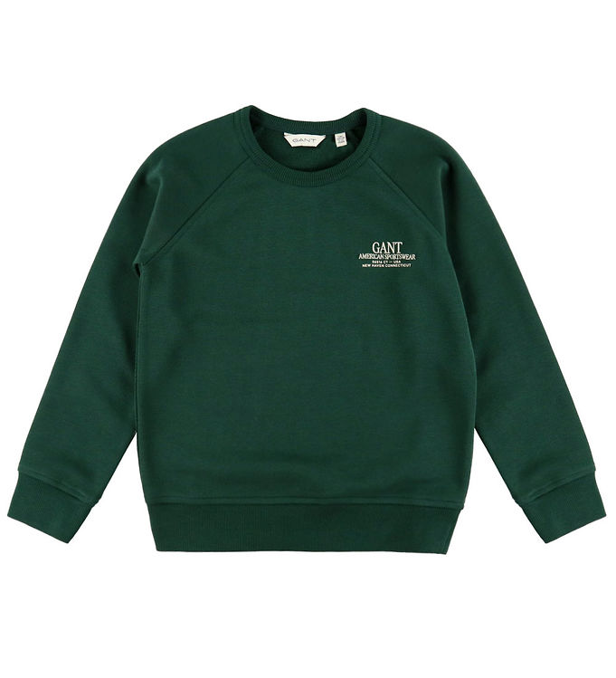 GANT Sweatshirt - Graphic - Tartan Green