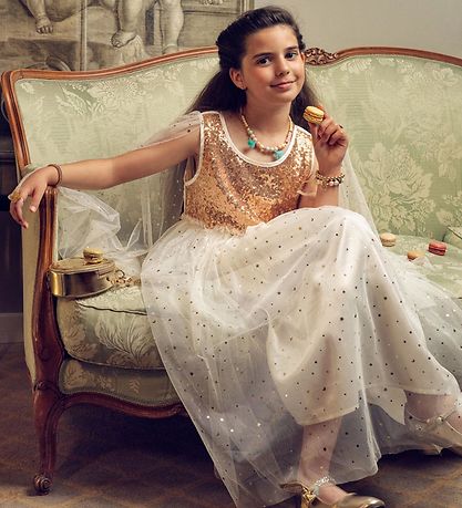 Souza Udklædning - Prinsesse - Dorianne - Hvid/Guld
