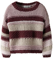 Name It Bluse - Strik - NmfOline - Burgundy Name It Bluse - Strik - NmfOline - Burgundy