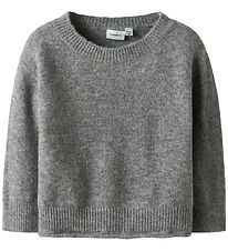 Name It Bluse - Strik - NmfOriane - Grey Melange