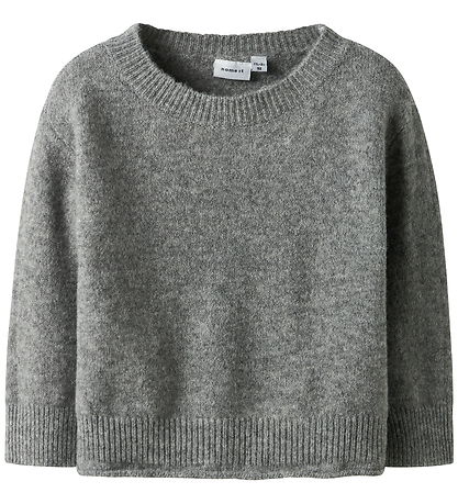 Name It Bluse - Strik - NmfOriane - Grey Melange