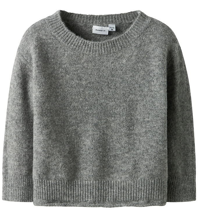 Name It Bluse - Strik - NmfOriane - Grey Melange