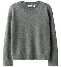 Name It Bluse - Strik - NkfOriane - Grey Melange