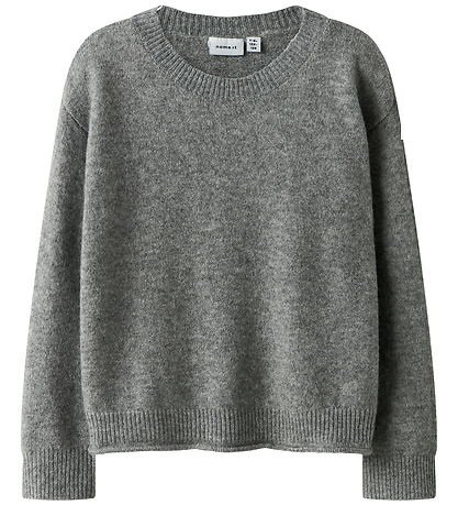 Name It Bluse - Strik - NkfOriane - Grey Melange