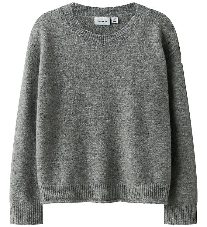 Name It Bluse - Strik - NkfOriane - Grey Melange
