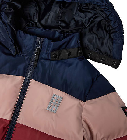 LEGO® Wear Dynejakke - LWJipe 705 - Navy/Dark Rose/Rose/