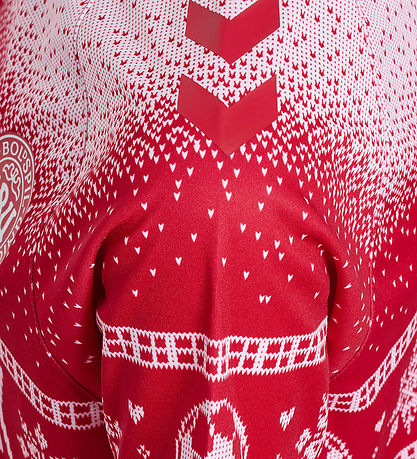 Hummel T-shirt - hmlDBU Fan XMAS - Tango Red