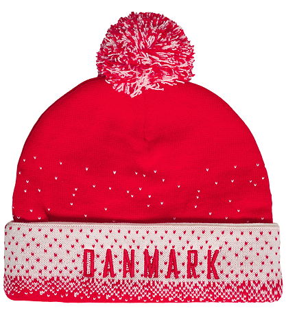 Hummel Hue - Strik - Kids -  hmlDBU Fan Xmas Beanie - Tango Red