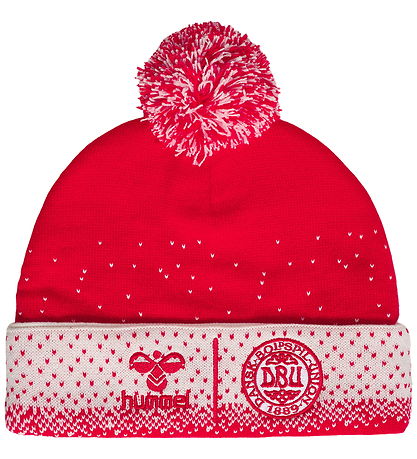 Hummel Hue - Strik - Kids -  hmlDBU Fan Xmas Beanie - Tango Red