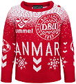 Hummel Bluse - Strik - hmlDBU Fan XMAS - Tango Red