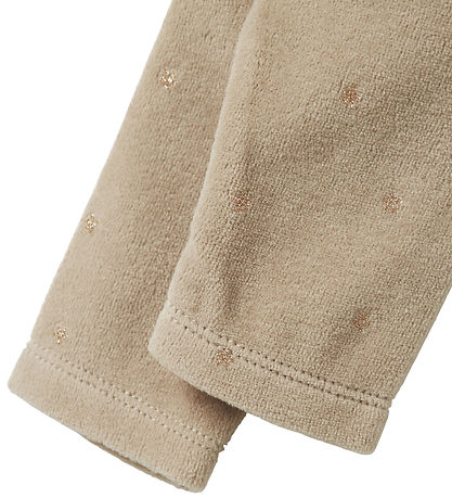 Name it Leggings - Velour - NbfNorah - Island Fossil