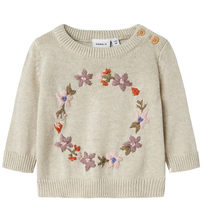 Name It Bluse - Stirk - NbfOpair - Peyote Melange