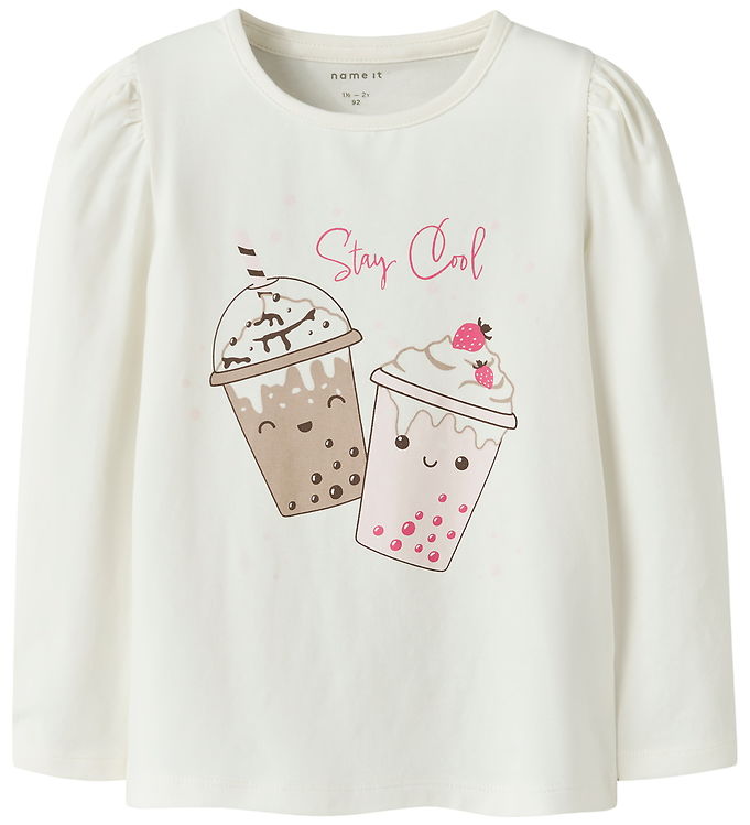 Name It Bluse - NmfOllia - Coconut Milk