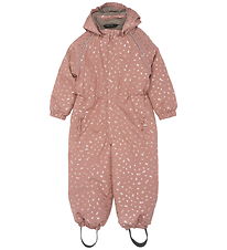 Mikk-Line Schneeanzug - Polyester - Burlwood m. Glitter Blätter