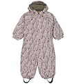 Mikk-Line Schneeanzug - AOP - Floral - Cloud Grau