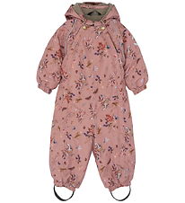 Mikk-Line Flyverdragt - AOP Floral - Burlwood Mikk-Line Flyverdragt - AOP Floral - Burlwood