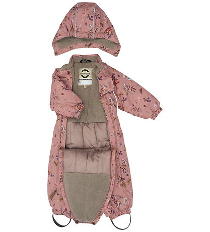 Mikk-Line Flyverdragt - AOP - Floral - Burlwood
