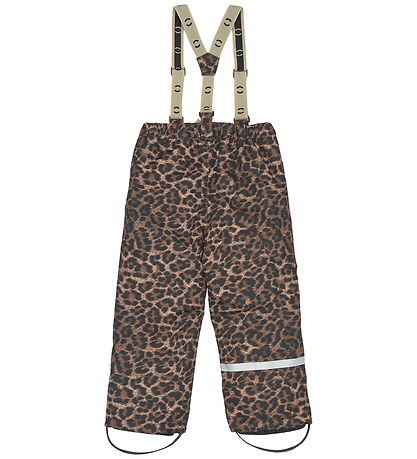 Mikk-Line Ski Pants w. Suspenders - AOP - Leo