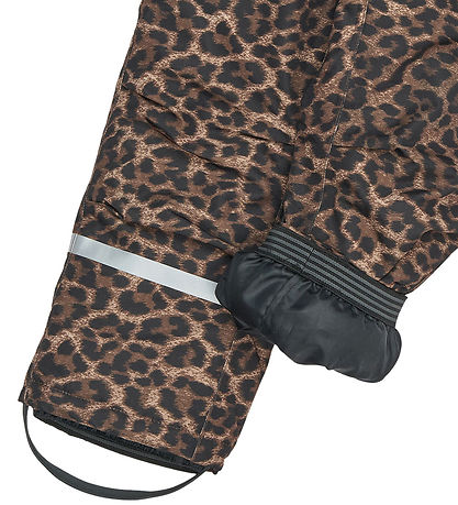 Mikk-Line Ski Pants w. Suspenders - AOP - Leo