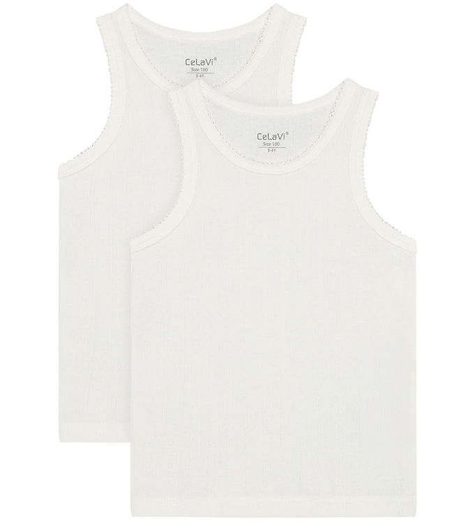 CeLaVi Undertrøjer - 2-pak - Marshmallow White