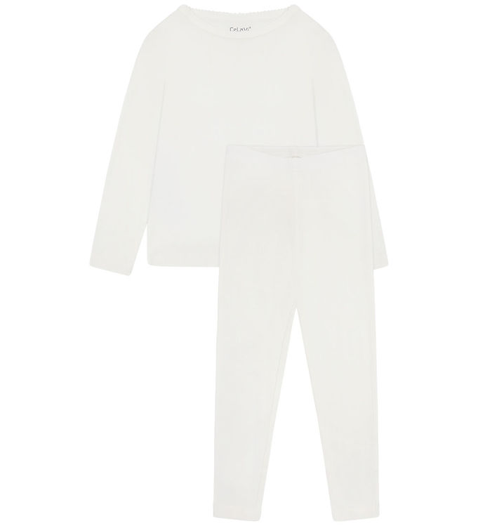 CeLaVi Nattøj 2-delt - Marshmallow White