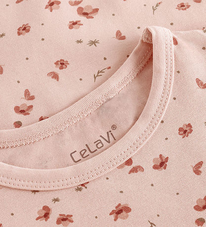 CeLaVi Natkjole - AOP - Sepia Rose