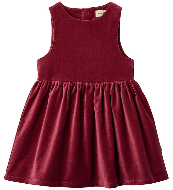 Wheat Kjole - Velour - Thelma - Ruby Red