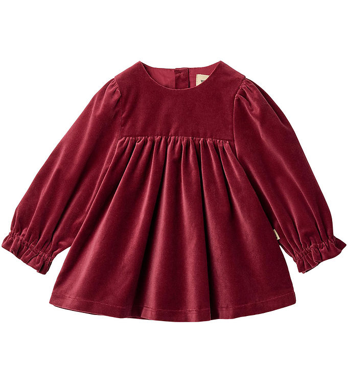 Wheat Kjole - Velour - Elvira - Ruby Red