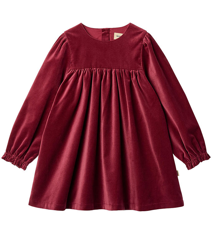 Wheat Kjole - Velour - Elvira - Ruby Red