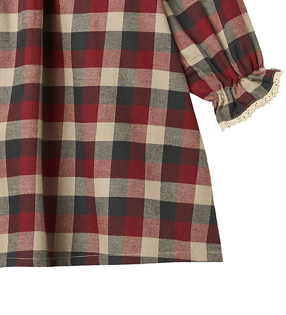 Wheat Kjole - Bella - Red Blue Check