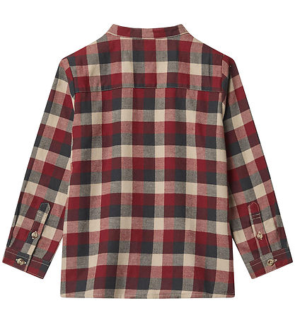 Wheat Skjorte - Willum - Red Blue Check